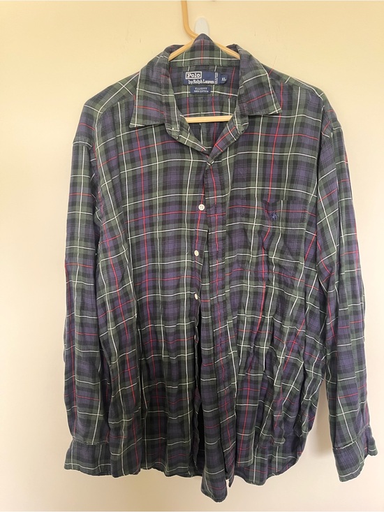 Ralph Lauren Other - Ralph Lauren Green and Purple Plaid Button-Down Shirt